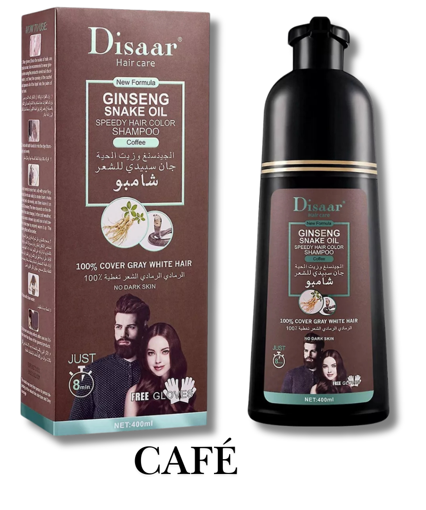 Shampoo Colorante Cubre Canas – ¡Recupera tu Color Natural al Instante! 🌟