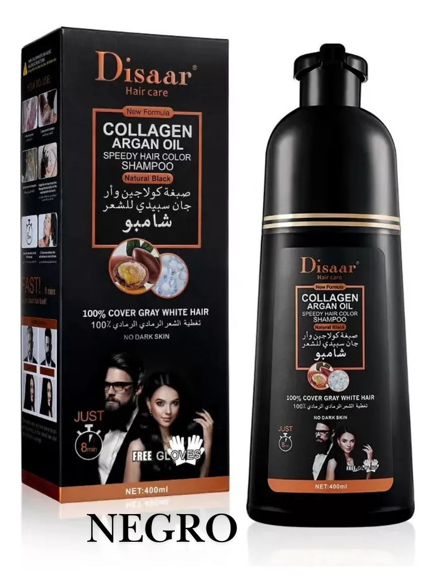 Shampoo Colorante Cubre Canas – ¡Recupera tu Color Natural al Instante! 🌟