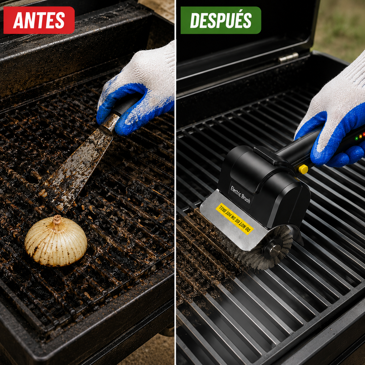 Cepillo Inalambrico para Parrilla – ¡Tu parrilla limpia sin esfuerzo! 🔥